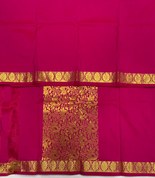 Pink Colour Half Saree Shawl