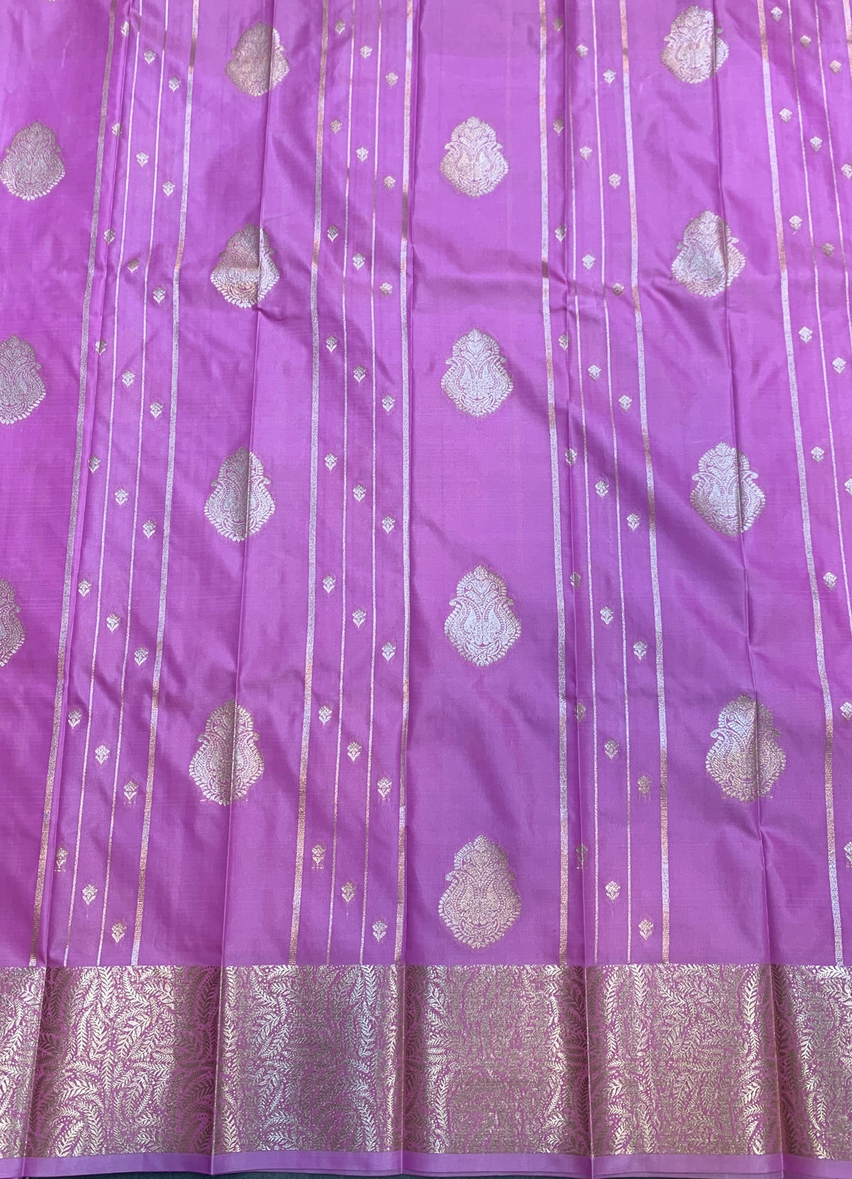Soft Silk Casual Saree Baby Pink with Sliver Zari Border
