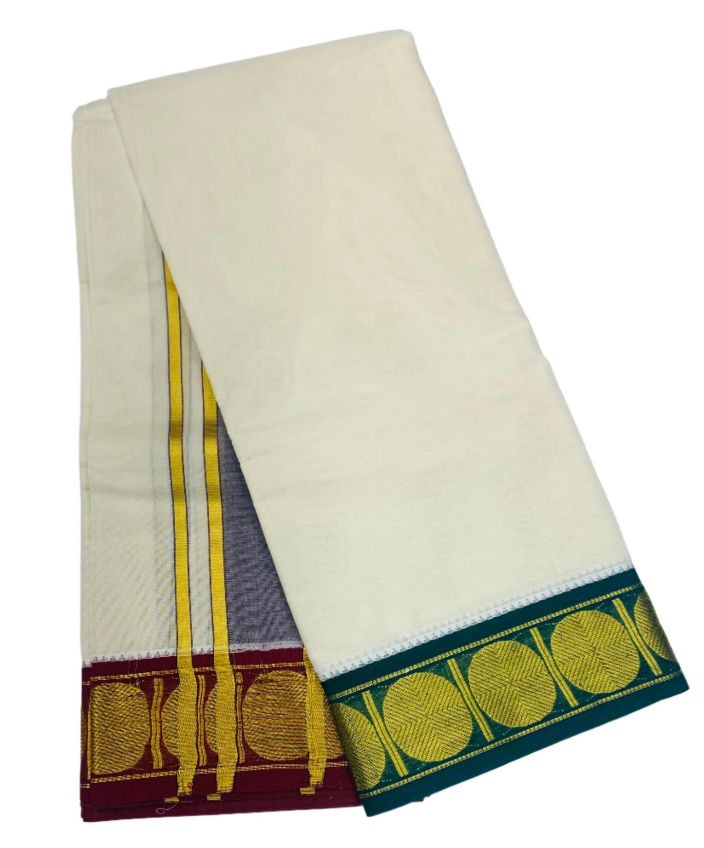 Cotton Dhoti Half White