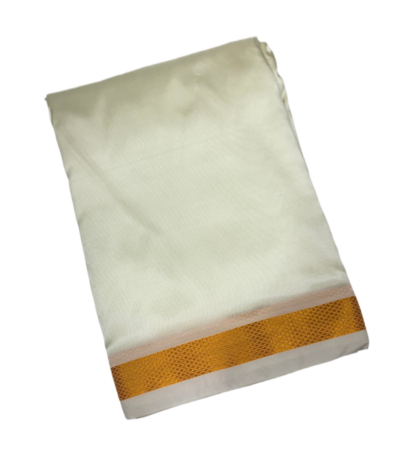 Art Silk Dhoti 8X4 Cream Colour