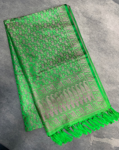 Light Green Colour Facilitation Shawl Ponnadai