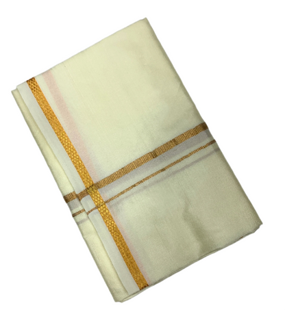 Silk Pooja Towel Cream Colour