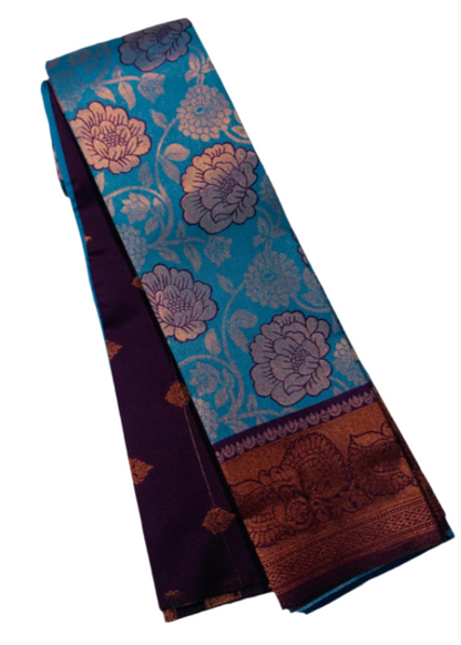 Art Silk Saree Sky Blue shade