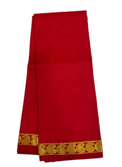 Red Colour Half Saree Shawl