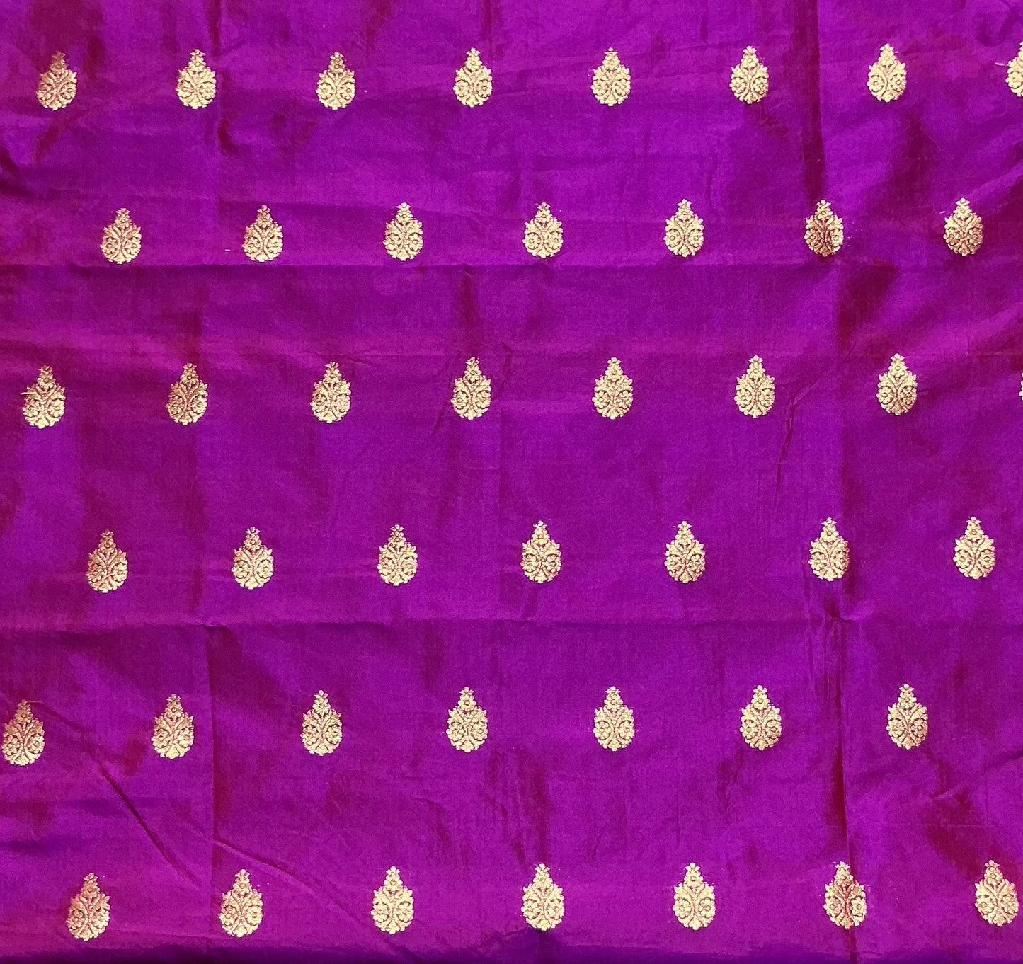 Magenta Colour Pure Silk Blouse Fabric
