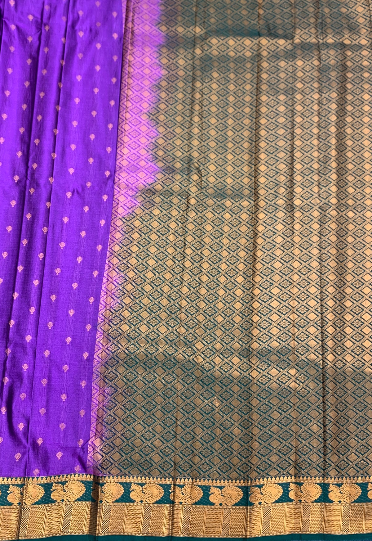 Soft Silk Casual Saree Magenta with Green Colour Border