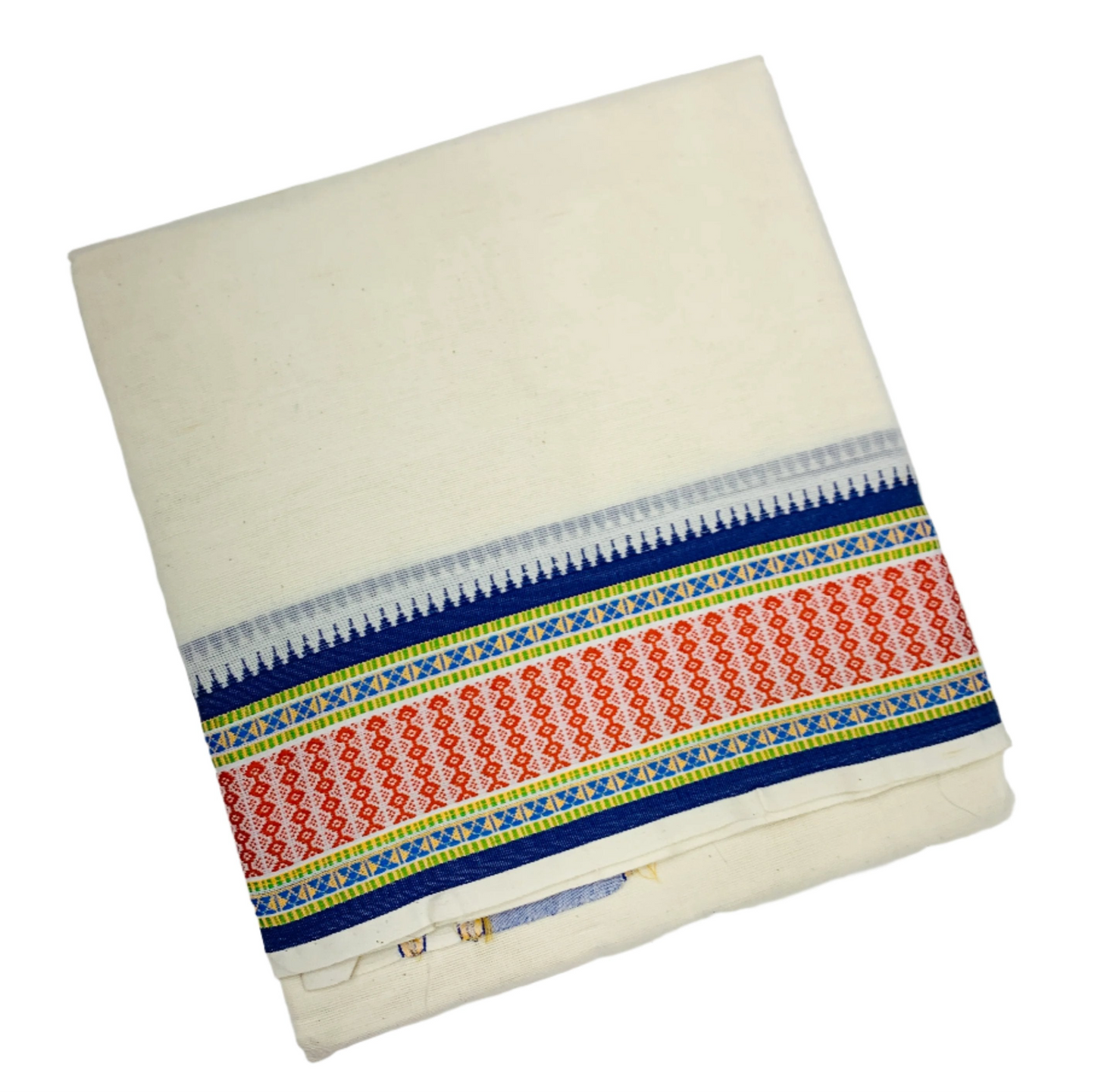 Cotton Dhoti Half White