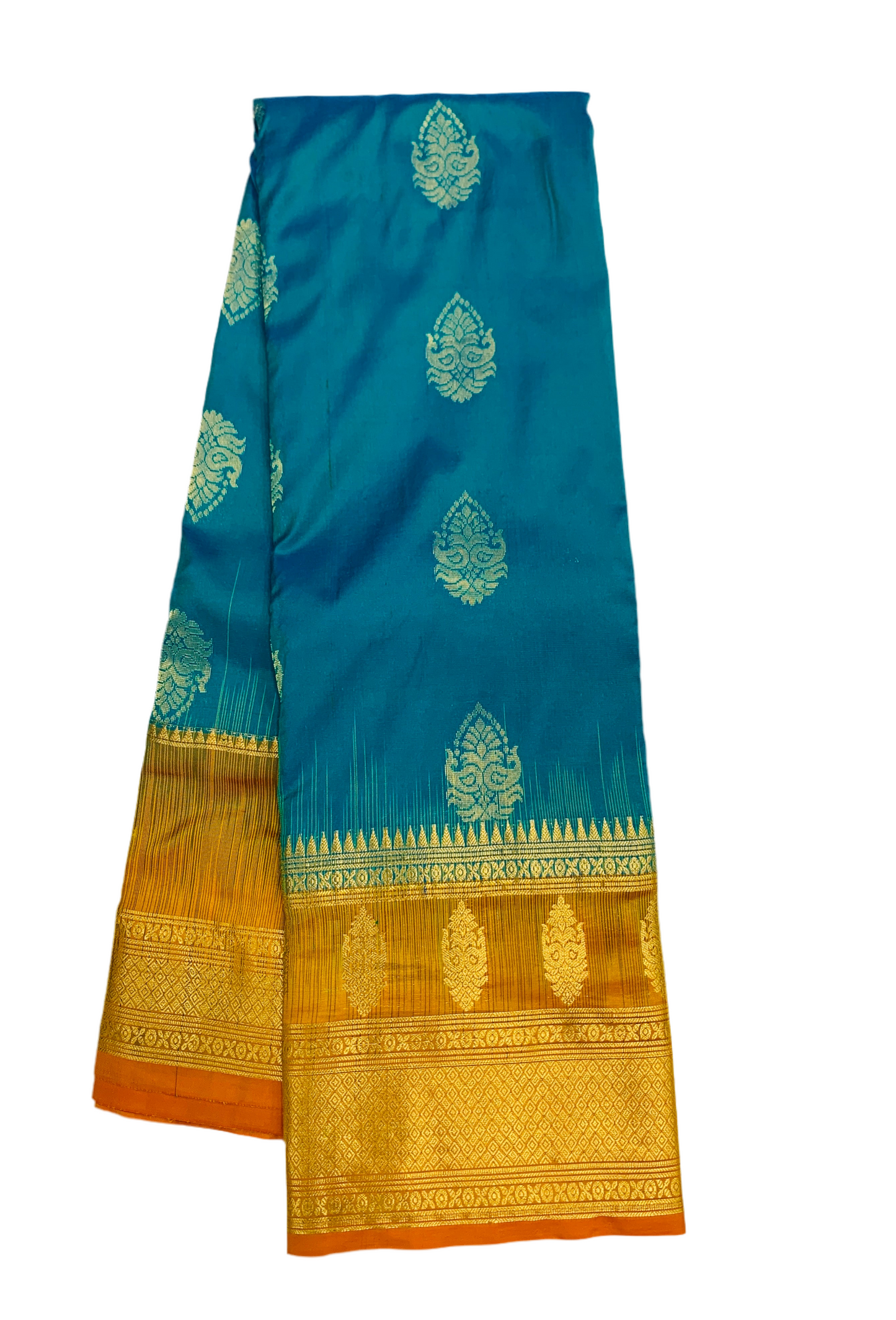 Pure Kanchipuram Silk Sky Blue Colour