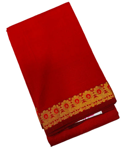 Red Colour Half Saree Shawl