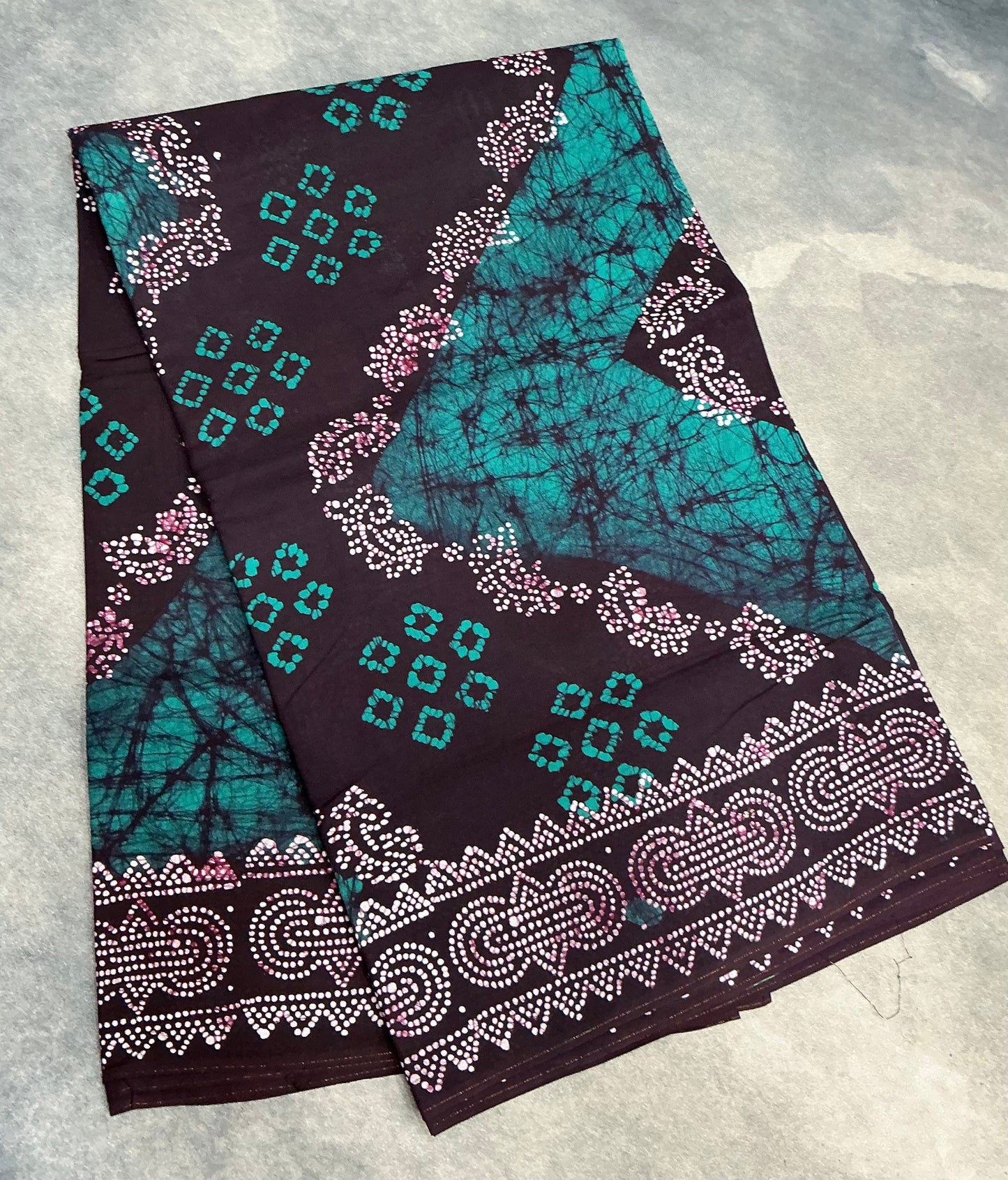 Chettinad Sungudi Cotton Dual Colour Saree with Brown Colour Border