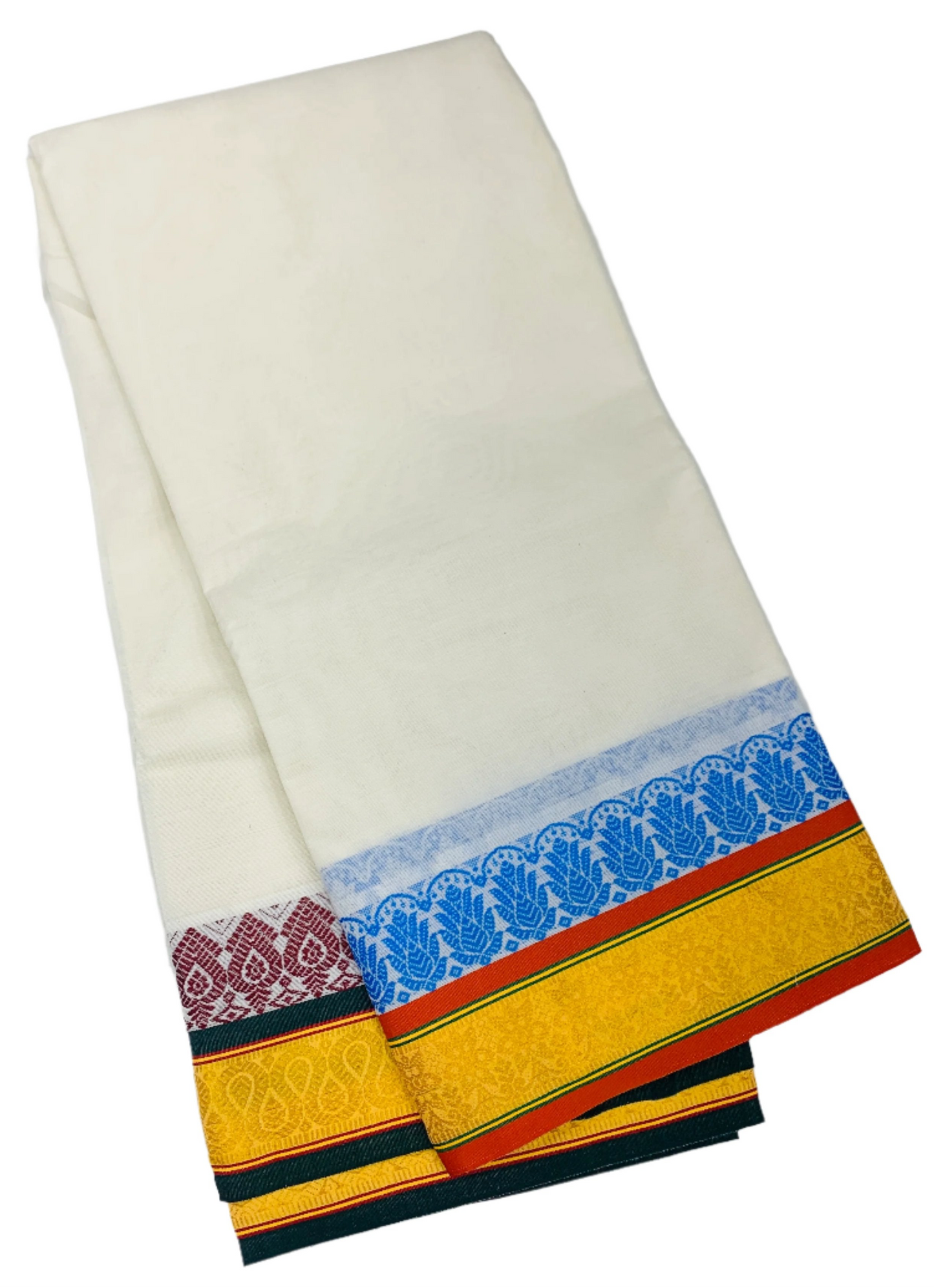 Cotton Dhoti Half White