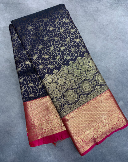 Fancy Tissue Saree Block Colour with Red Colour Border