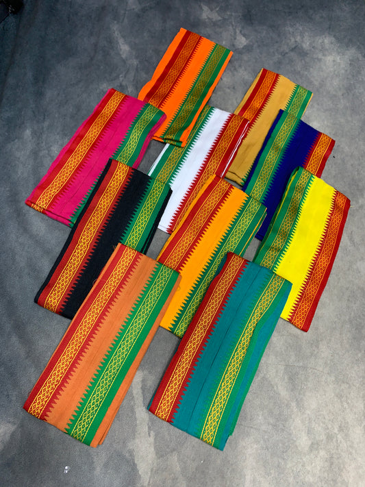 3 Mulam Cotton Pooja Towel  - Pack of 10