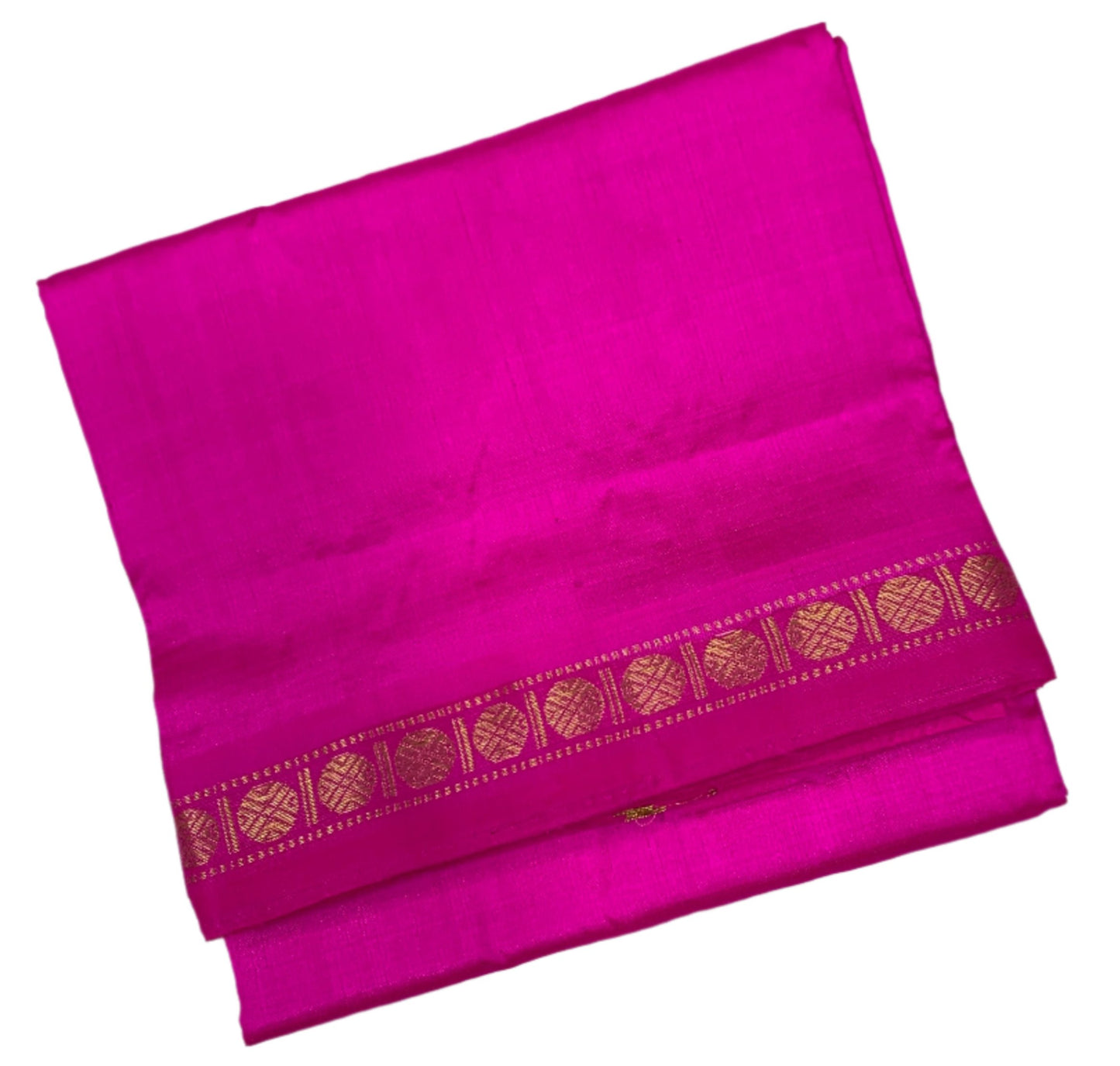 Silk Pooja Towel Pink colour