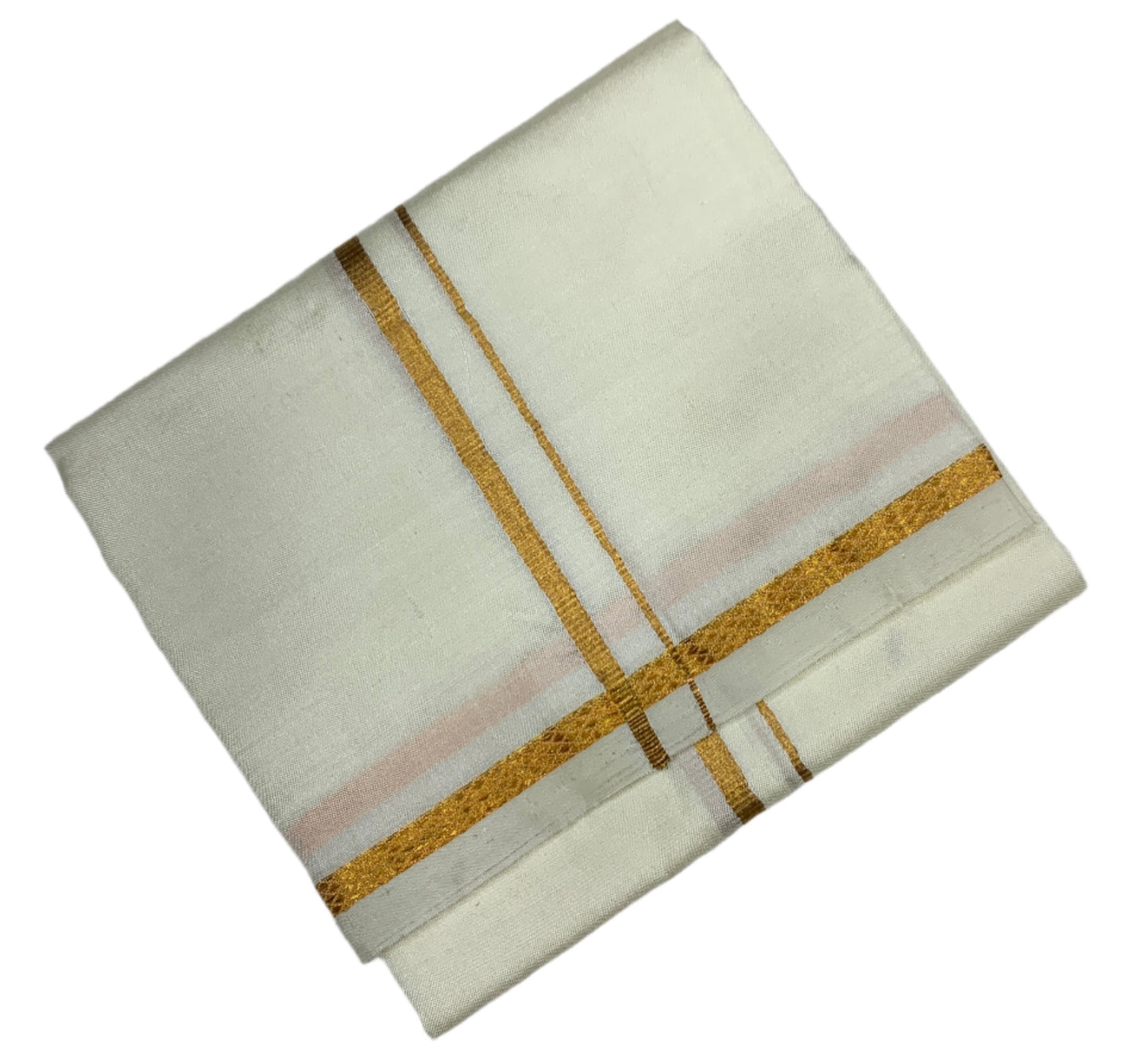 Silk Pooja Towel Cream Colour