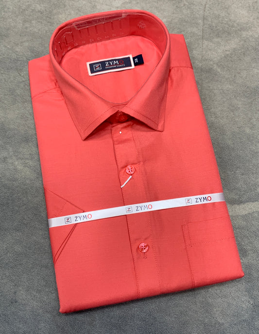 Half Sleeve Peach Colour Shirt