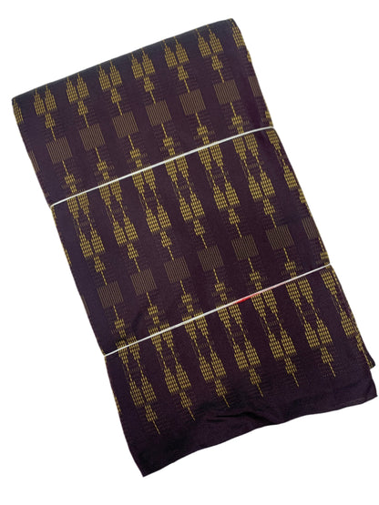 Arani Silk Saree Brown Colour Self Border