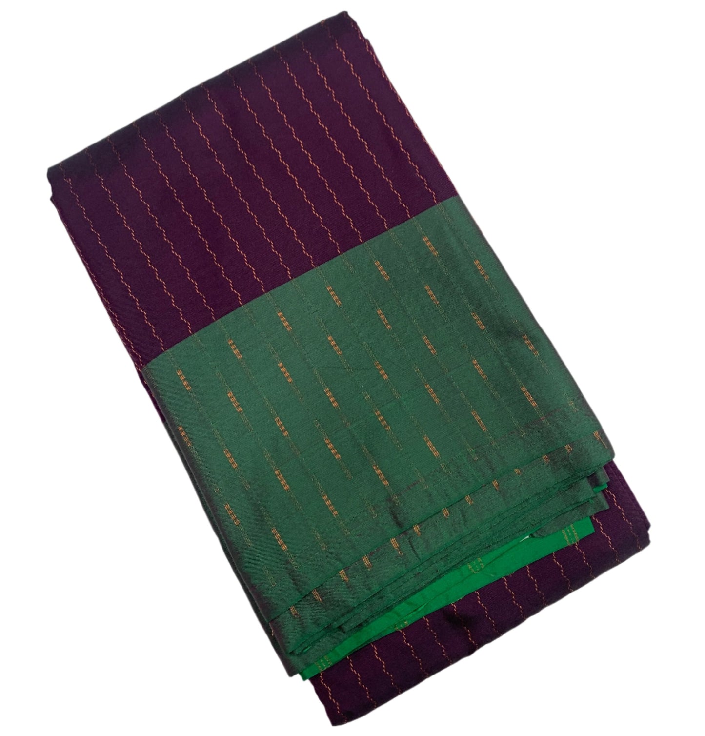 Arani Silk Saree Magenta Colour Green Border