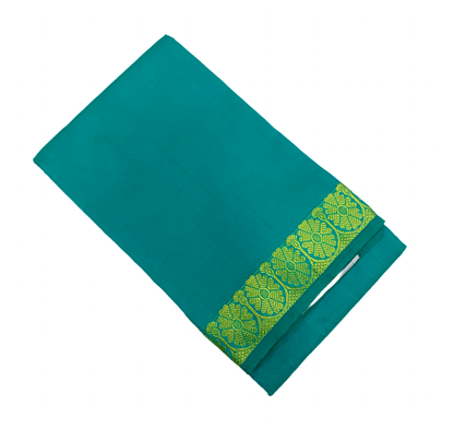 Rama Green Colour Half Saree Shawl