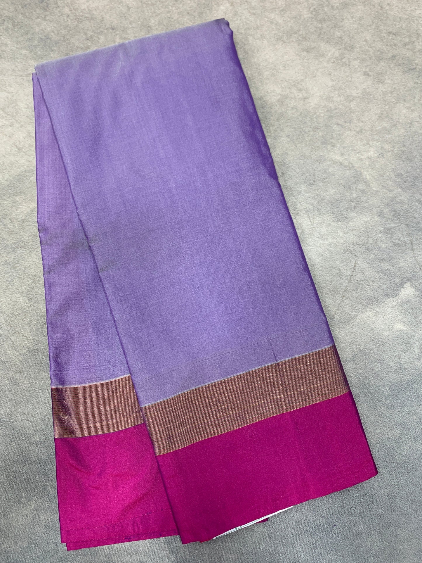 Arani Silk Saree Blue Colour with Pink and Golden Zari Border