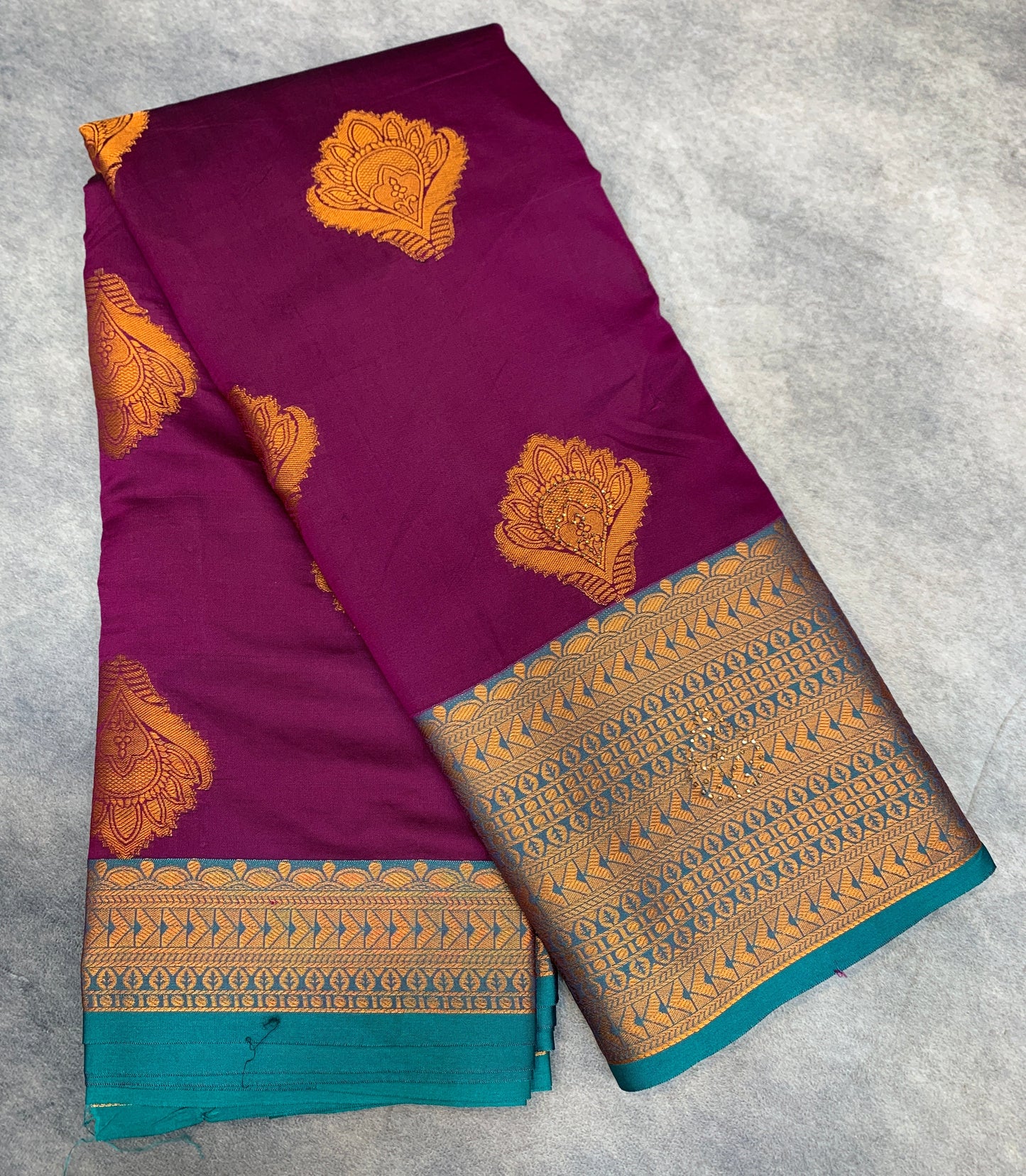 Soft Silk Casual Saree Beetroot Pink Colour with Rama Green and Golden Colour Border
