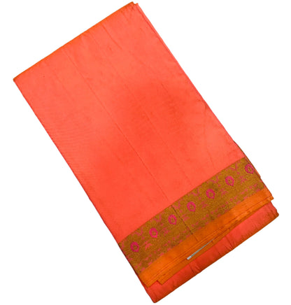 Peach Colour Half Saree Shawl