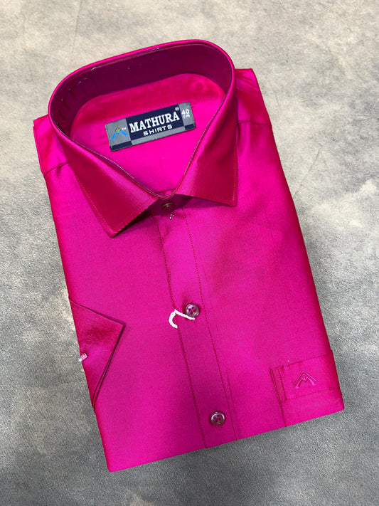 Half Sleeve Pink Colour Shirt