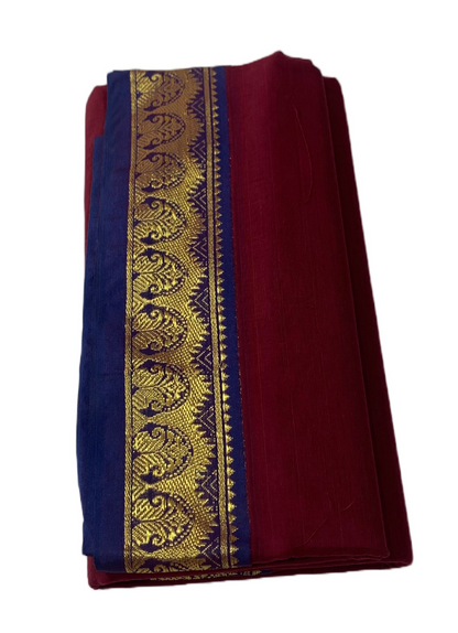 Chettinad Cotton Saree Maroon