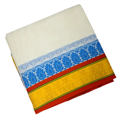 Cotton Dhoti Half White