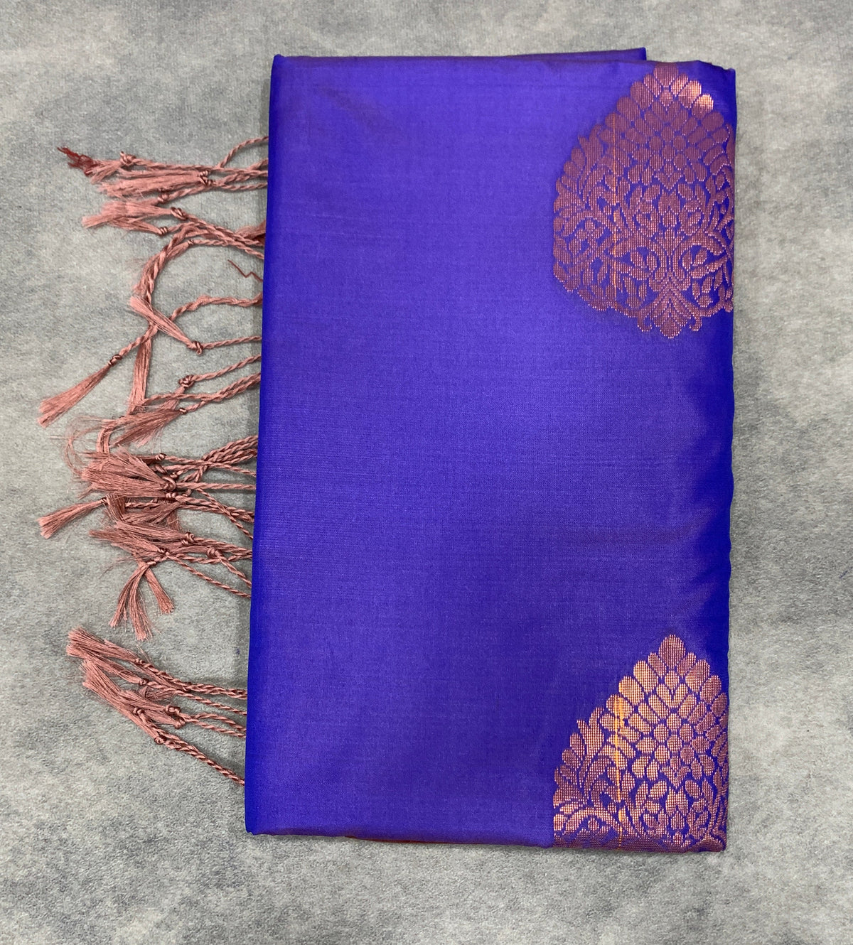 Art Silk Saree Purple Colour with Borderless
