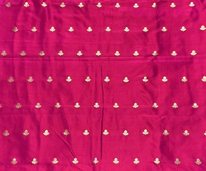 Pink Colour Pure Silk Blouse Fabric
