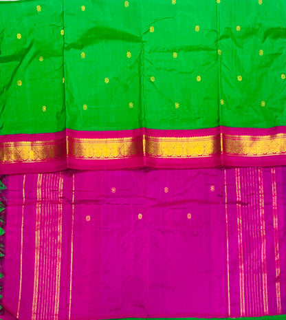 Pure Kanchipuram Silk Light Green Colour