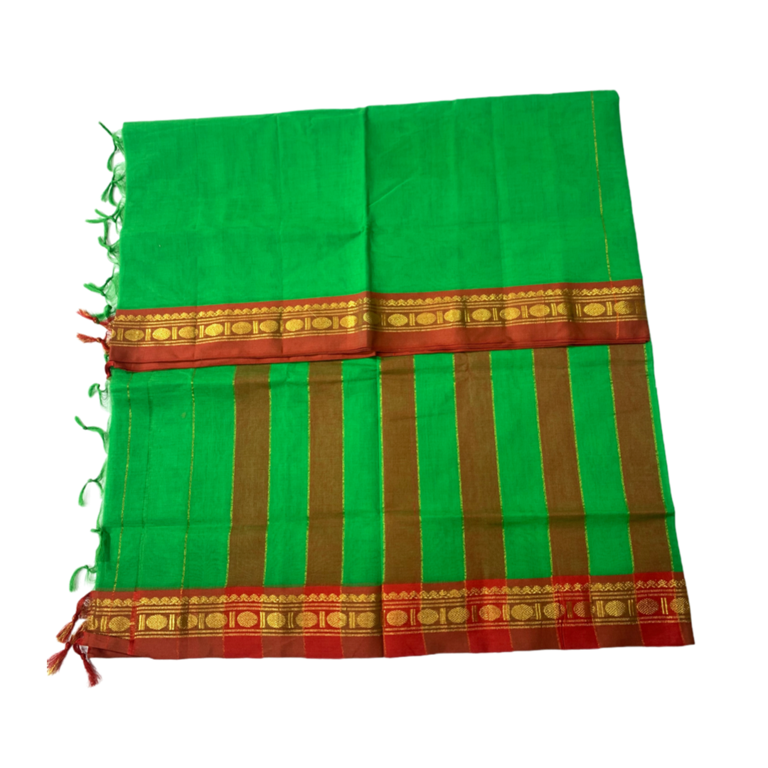 Chettinad Cotton Saree Light Green