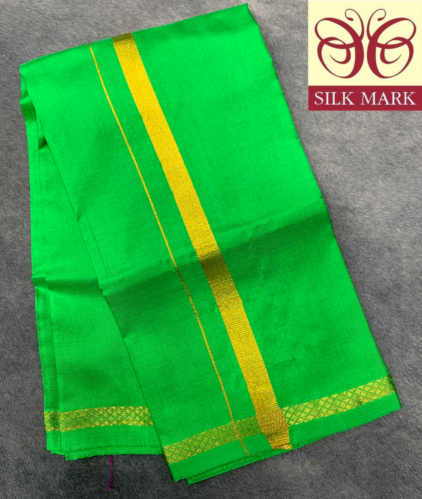 Silk Pooja Towel Light Green Colour