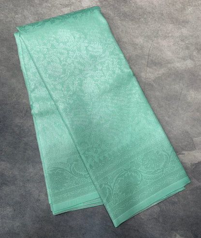 Art Silk Saree Sapphire Colour with Self Colour Border
