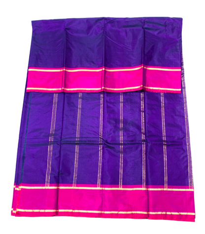 Arani Silk Saree Dark Violet  Colour