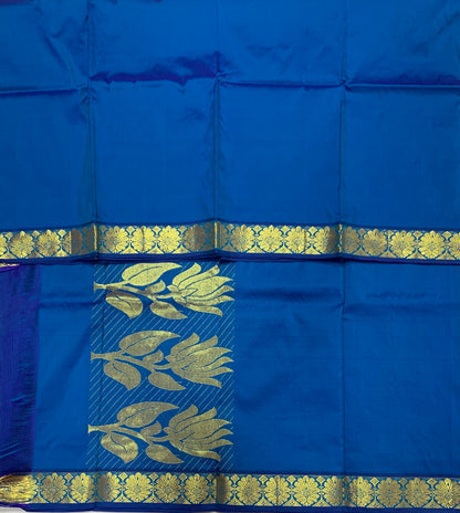 Sky Blue Colour Half Saree Shawl