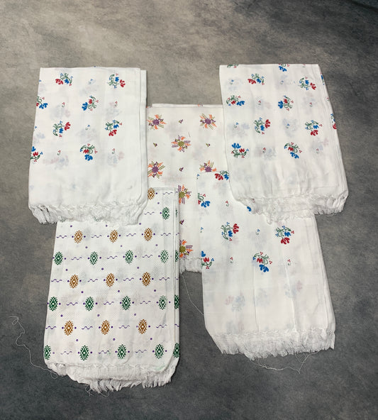 Cotton Towel White Colour- (Pack of 5)