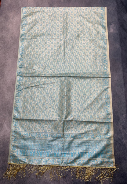 Sea Green Colour Facilitation Shawl Ponnadai