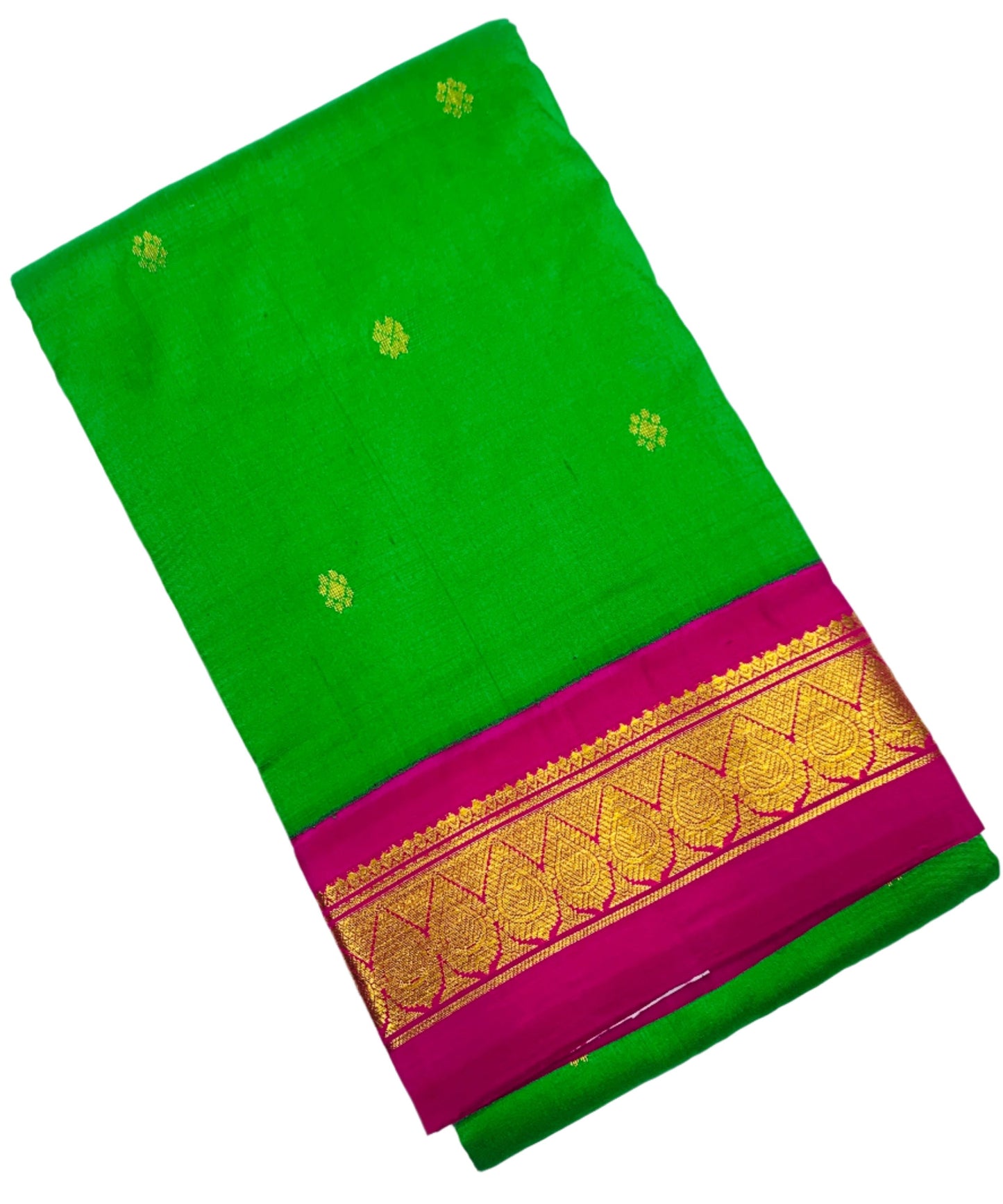 Pure Kanchipuram Silk Light Green Colour