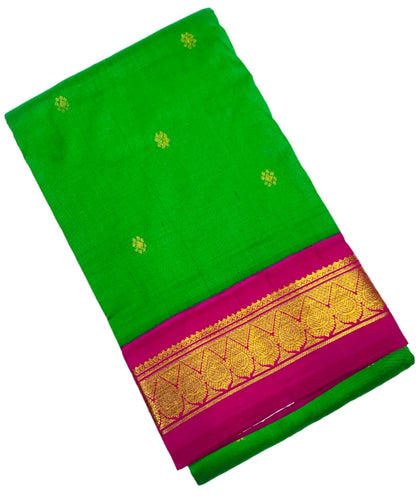 Pure Kanchipuram Silk Light Green Colour