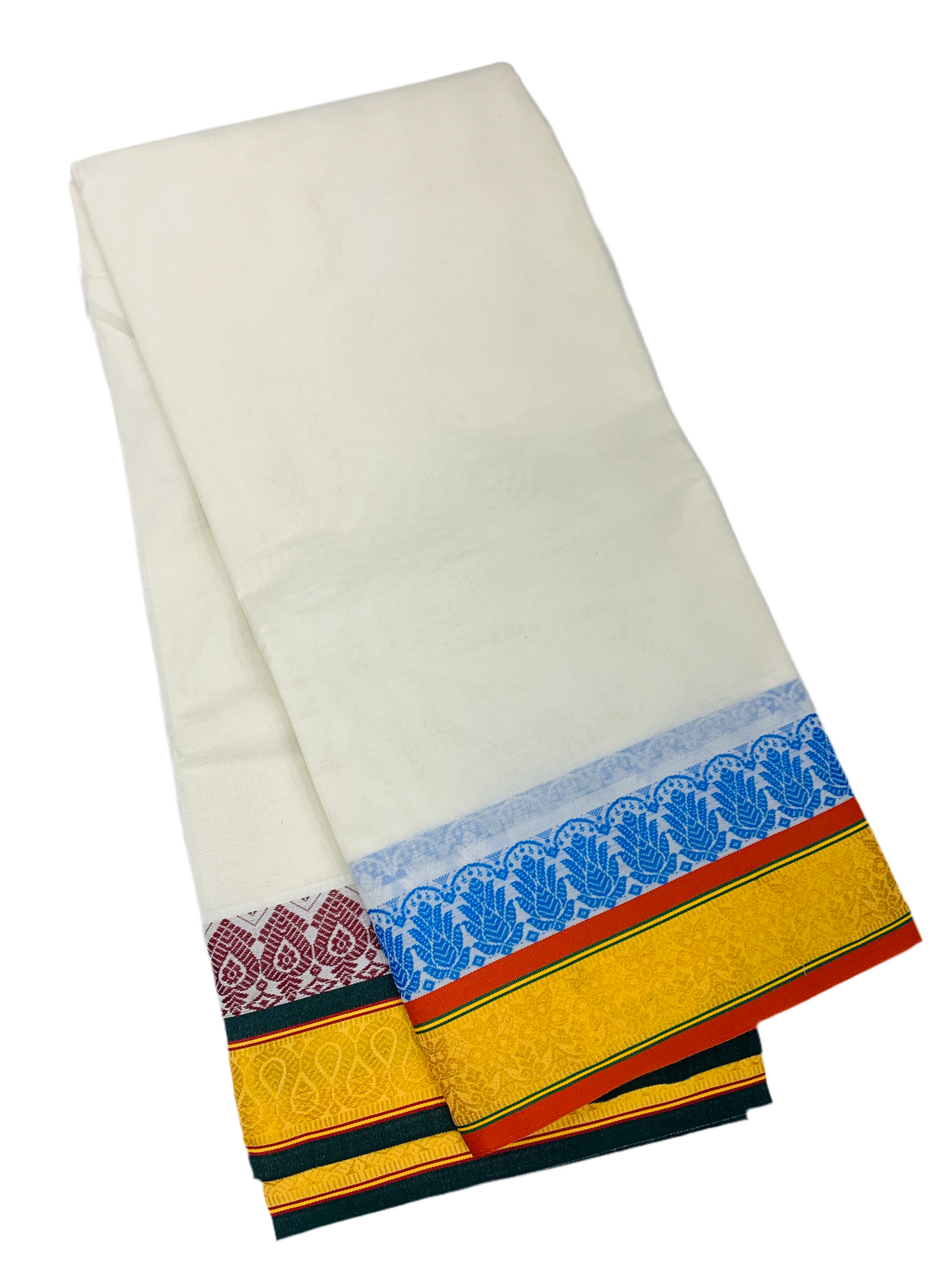 Cotton Dhoti Half White