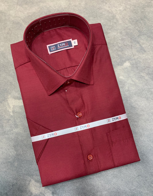 Half Sleeve Maroon Colour Shirt