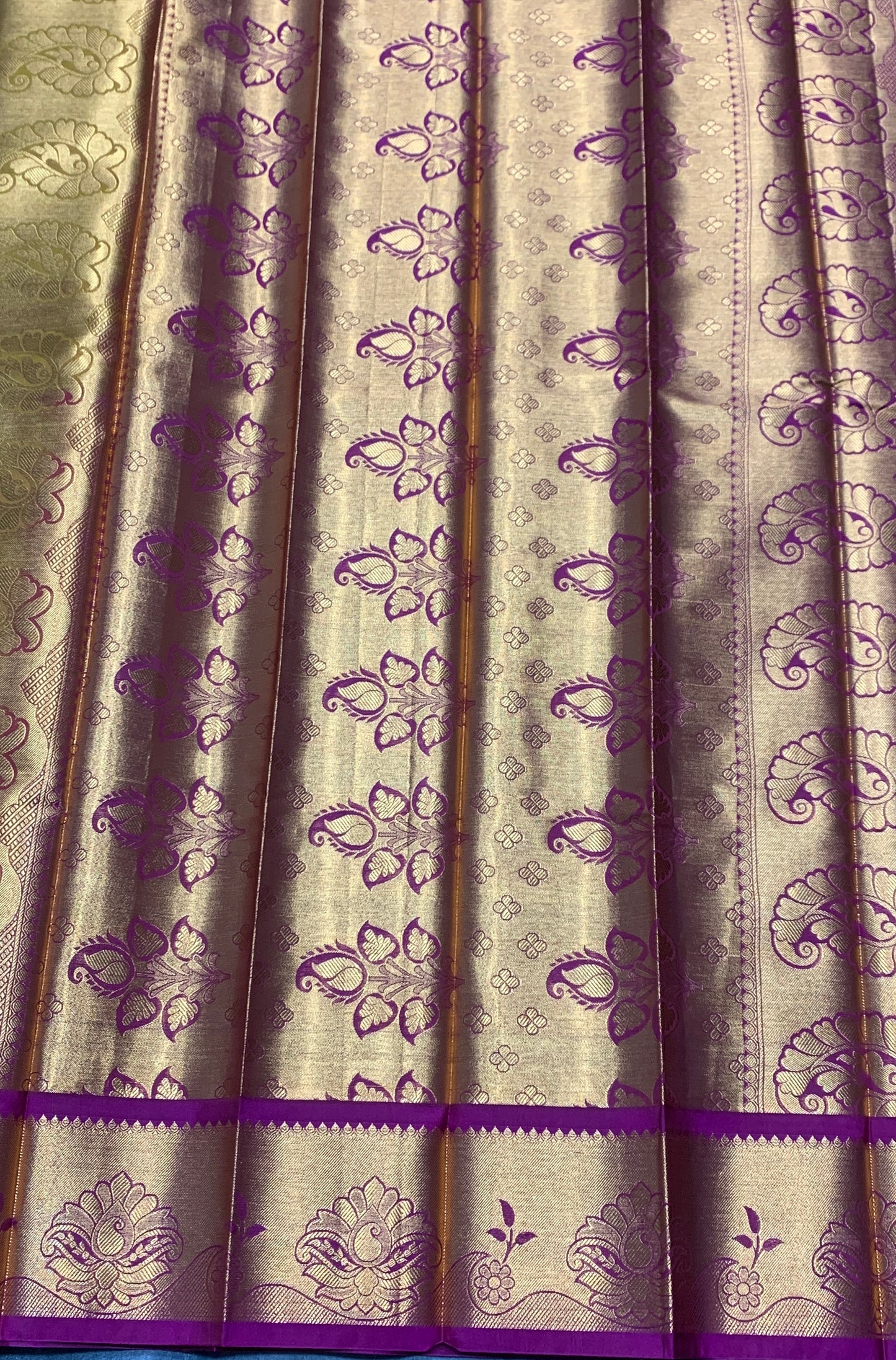 Vegan Silk Saree Golden Yellow Colour with Pink Border