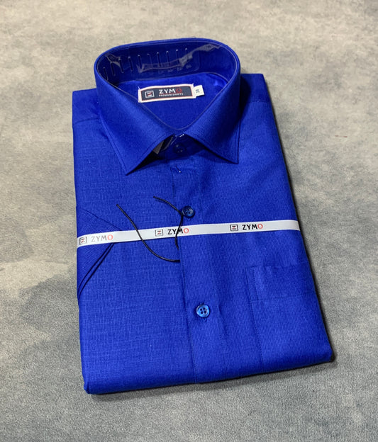 Half Sleeve Ink Blue Colour Shirt