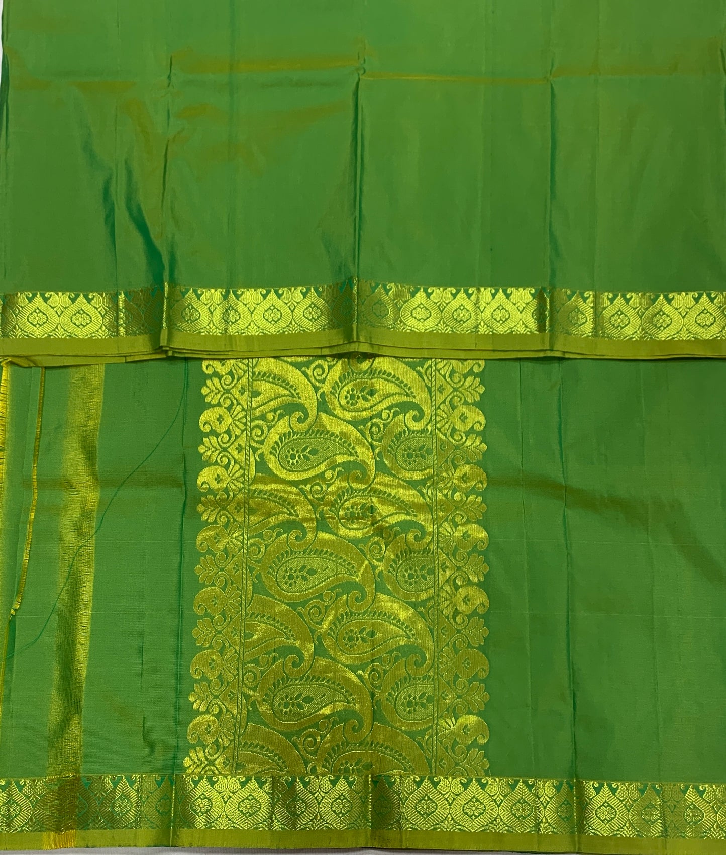 Light Green Colour Half Saree Shawl