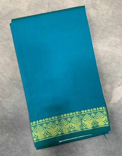 Rama Blue Colour Half Saree Shawl
