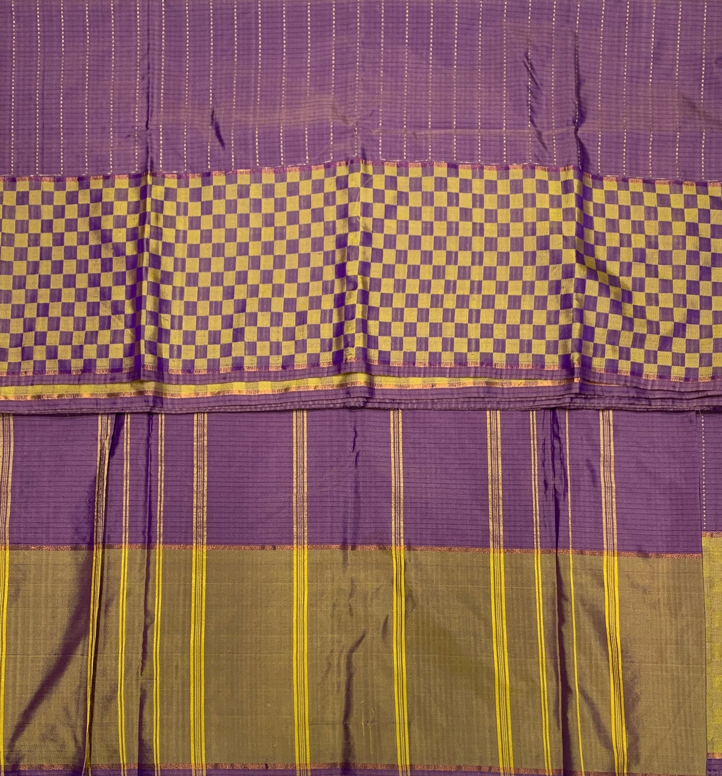 Arani Silk Saree Violet Colour Self Border