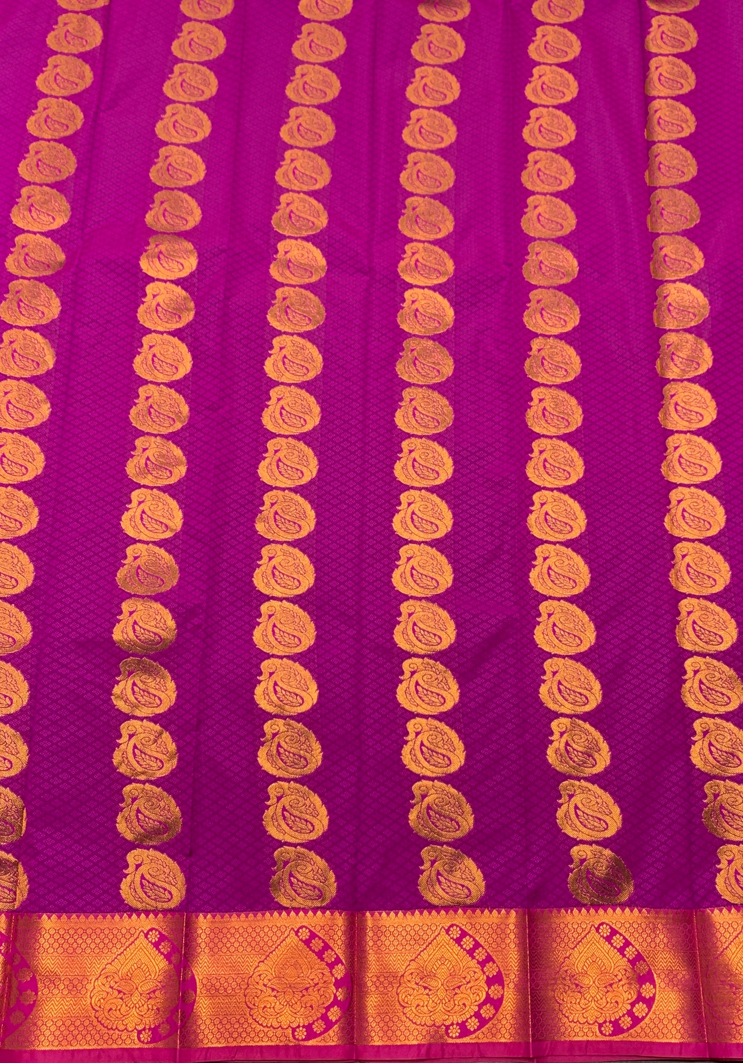 Vegan Silk Saree Vadamali Colour Saree with Copper Border