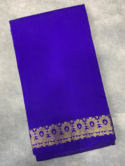 Blue Colour Half Saree Shawl